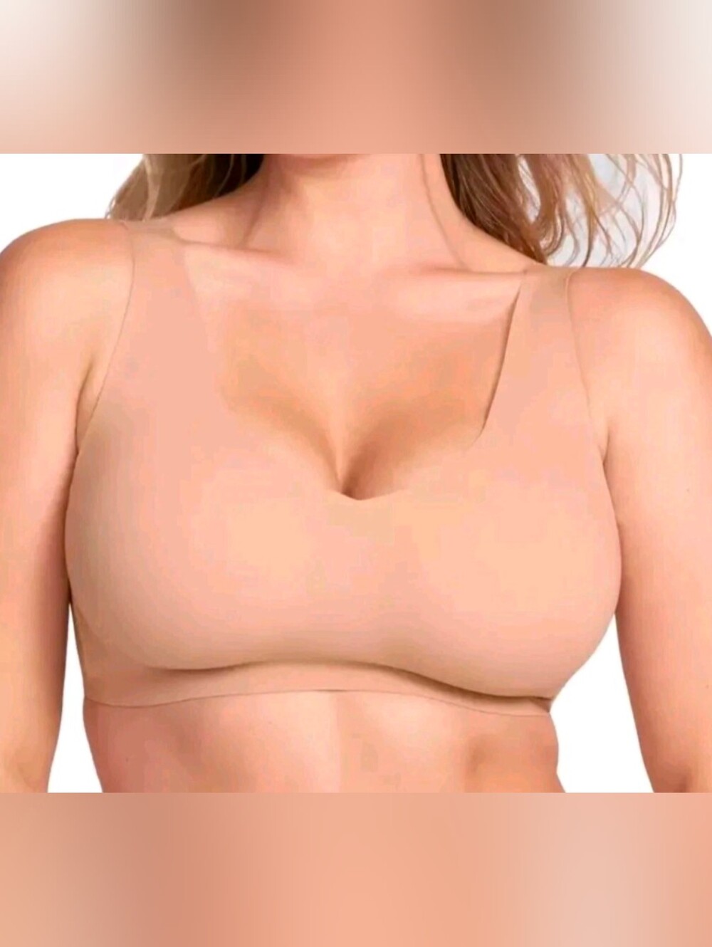 Honeylove V-NECK Wireless Bra Sand Sz. XL